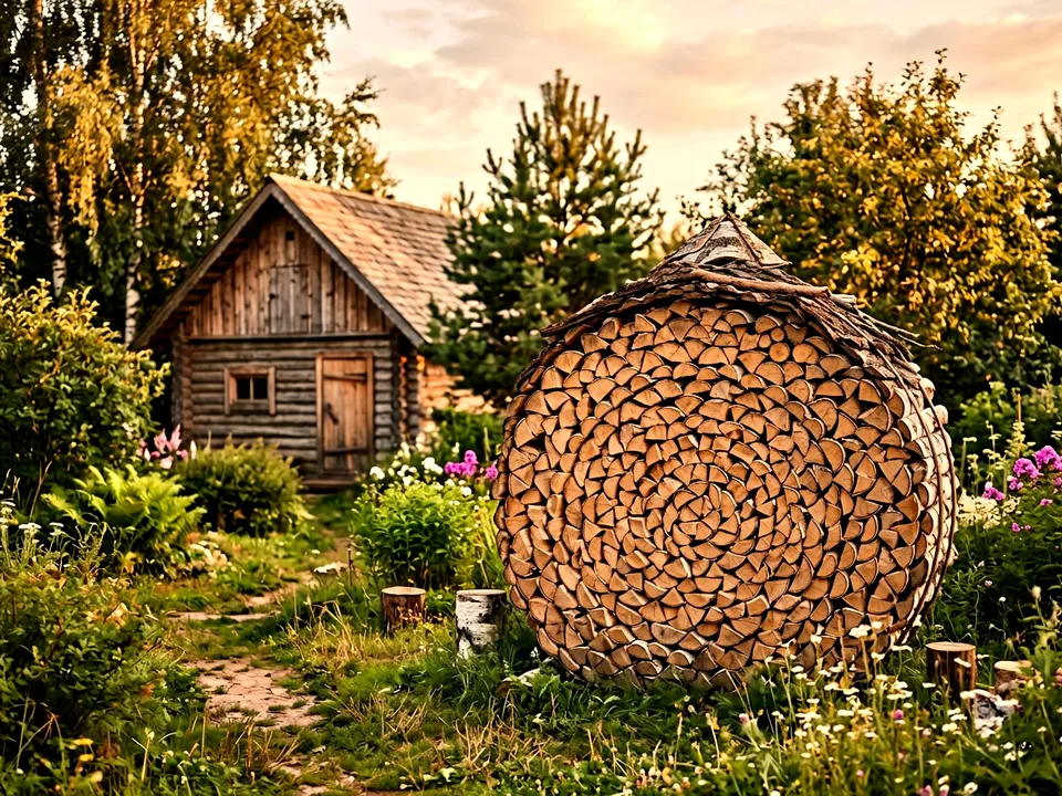 Дуб + укладка в дровник, Уссурийск, проезд Солнечная, 16